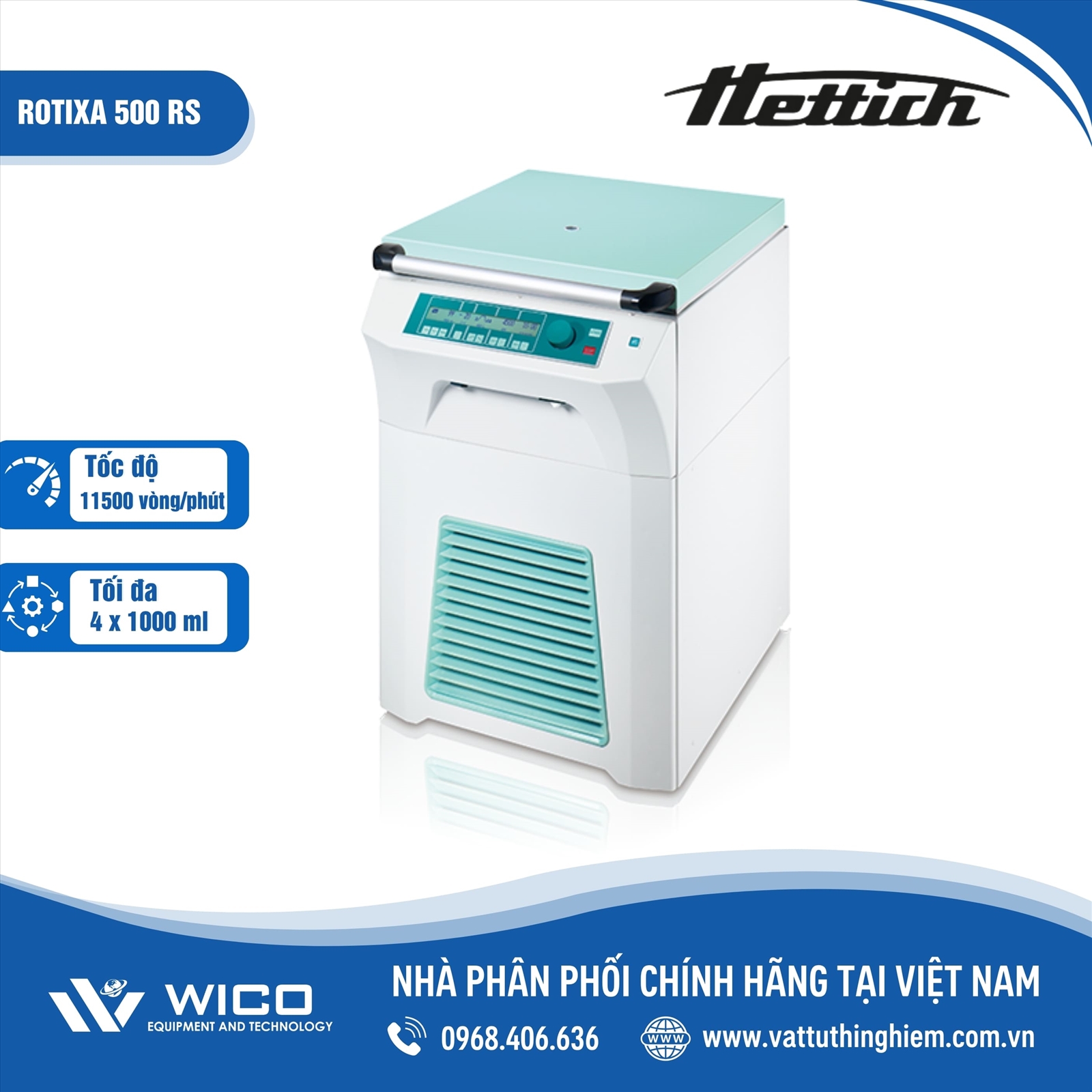 MÁY LY TÂM LẠNH HETTICH ROTIXA 500 RS