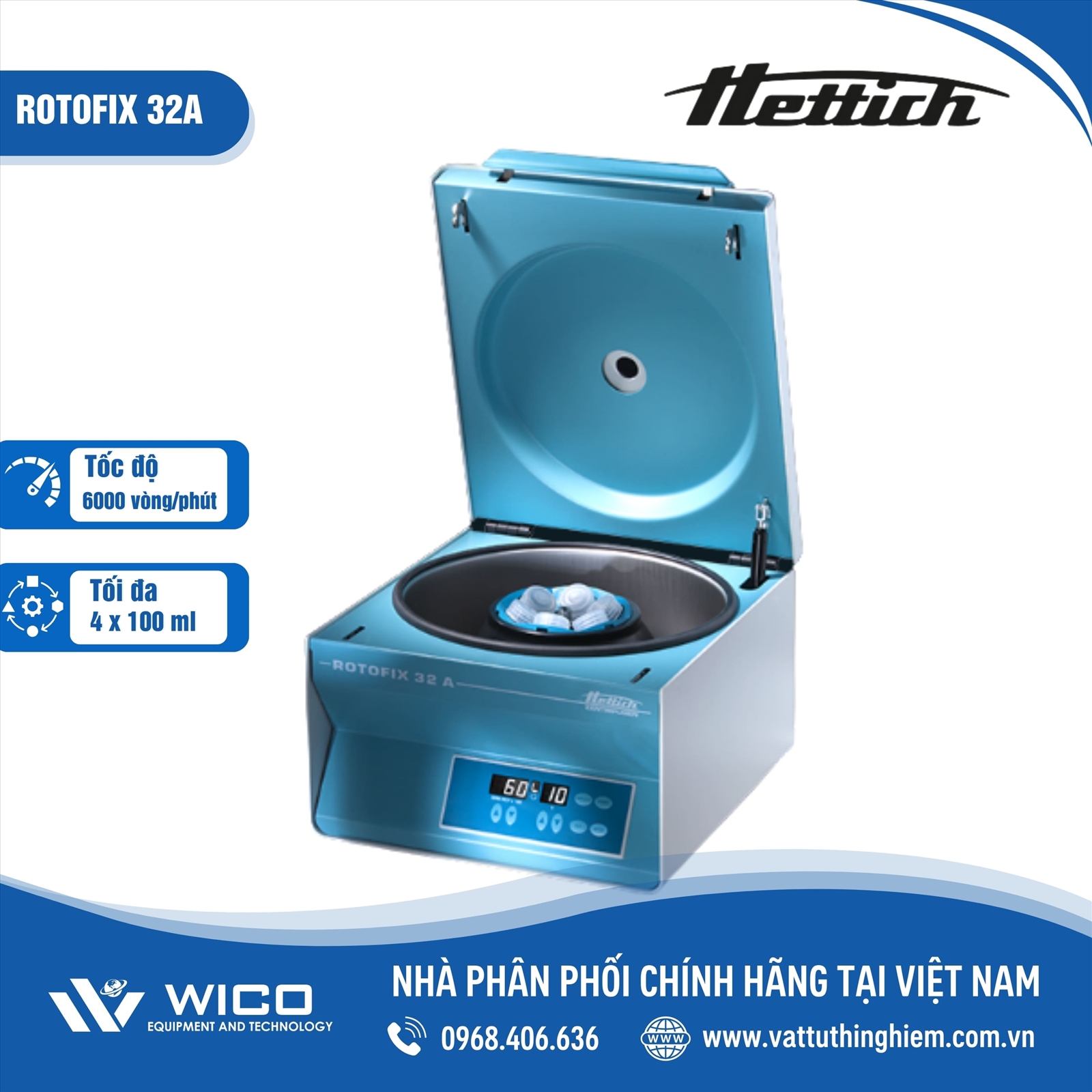 MÁY LY TÂM ĐA NĂNG HETTICH ROTOFIX 32A