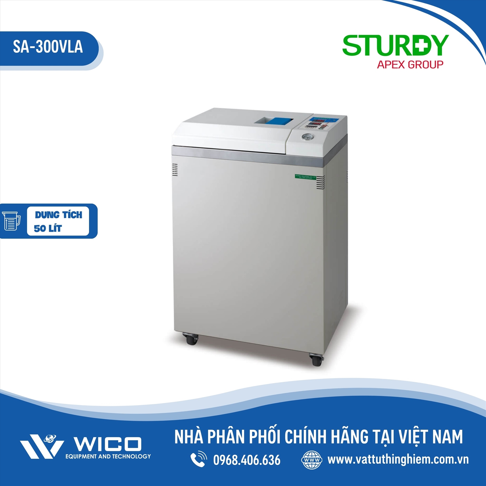 Nồi hấp tiệt trùng Sturdy SA-300VLA (50 lit)
