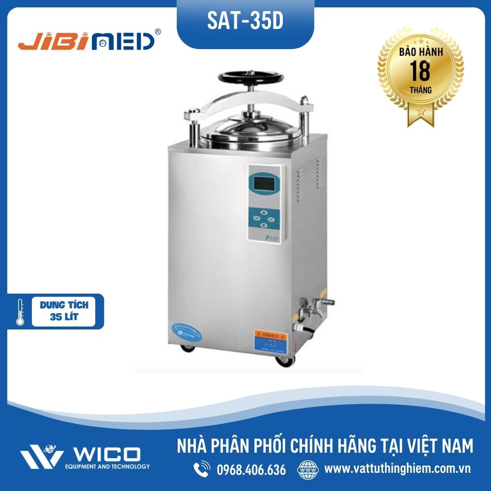 Nồi hấp sấy tiệt trùng tự động 35 lít Jibimed SAT-35D