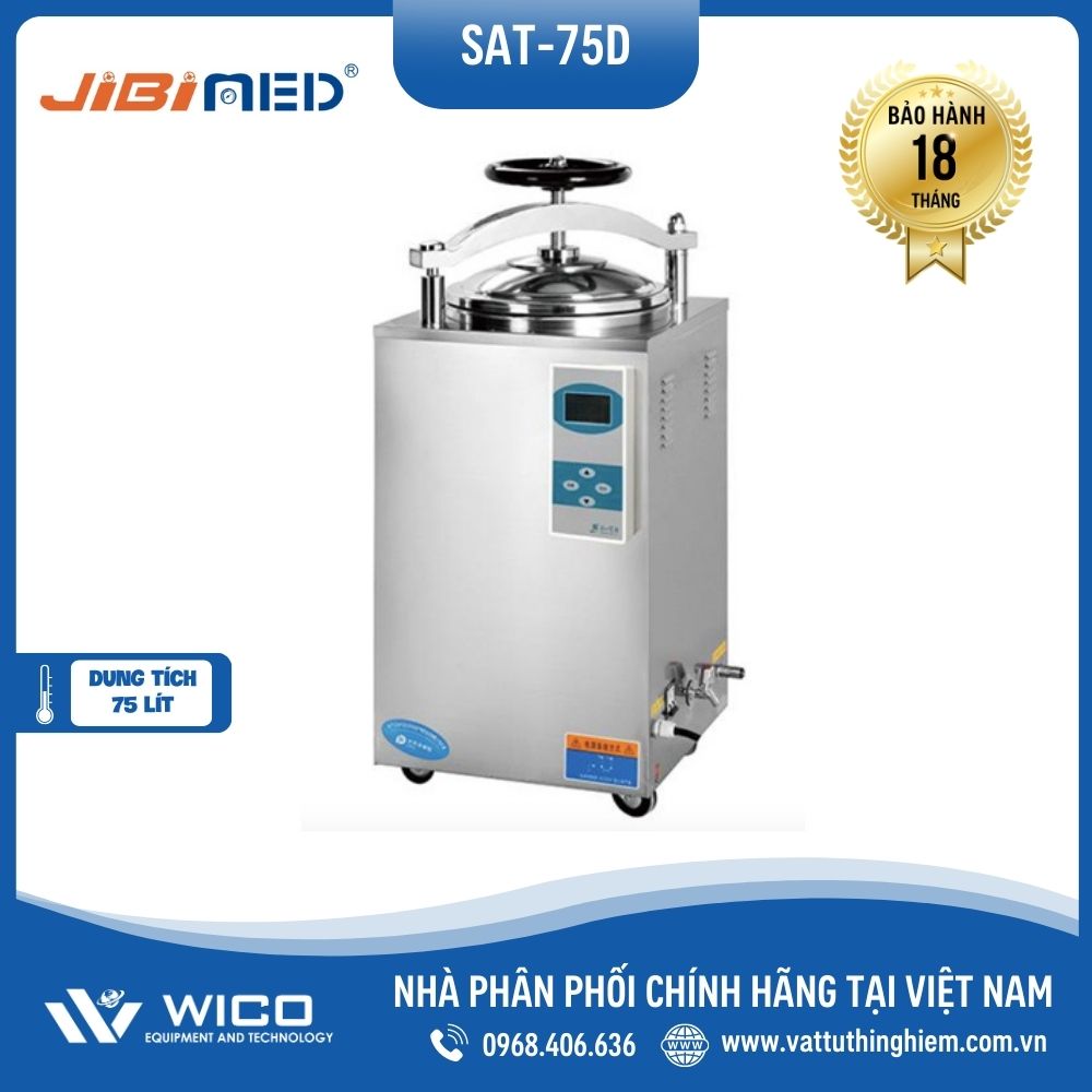 Nồi hấp sấy tiệt trùng tự động 75 lít Jibimed SAT-75D