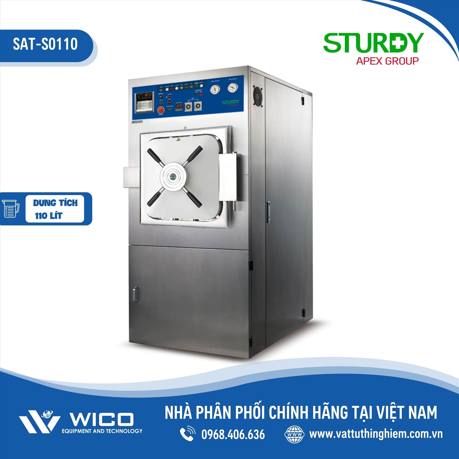 Nồi hấp tiệt trùng Sturdy SAT-S0110 (110 lít)