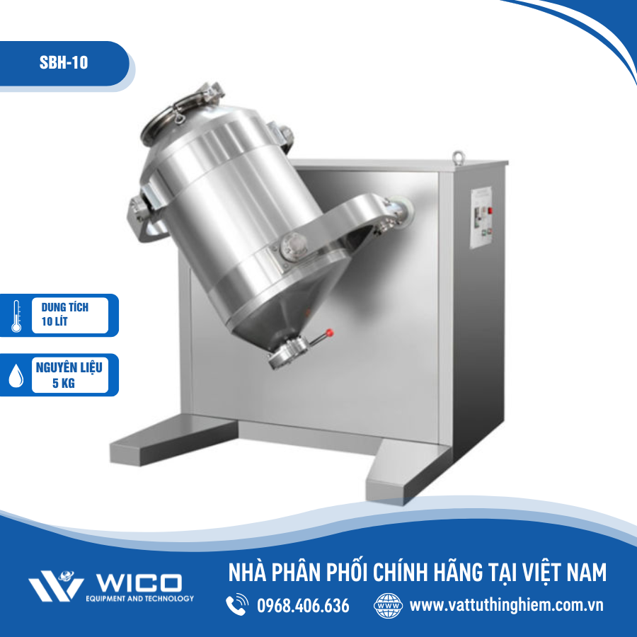 Máy trộn bột đa chiều 10 lít SBH-10