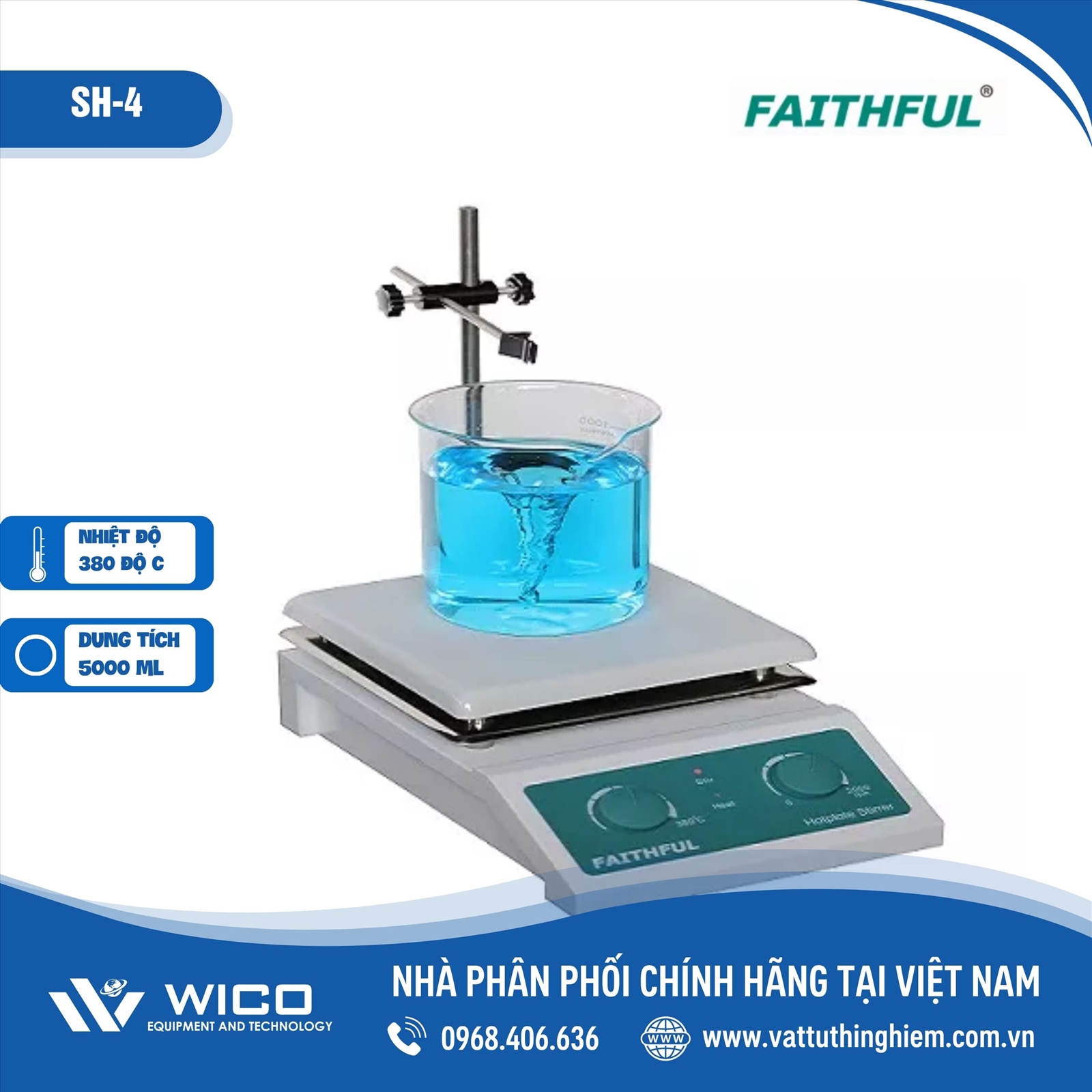 Máy khuấy từ gia nhiệt Trung Quốc SH-4 (Faithful)