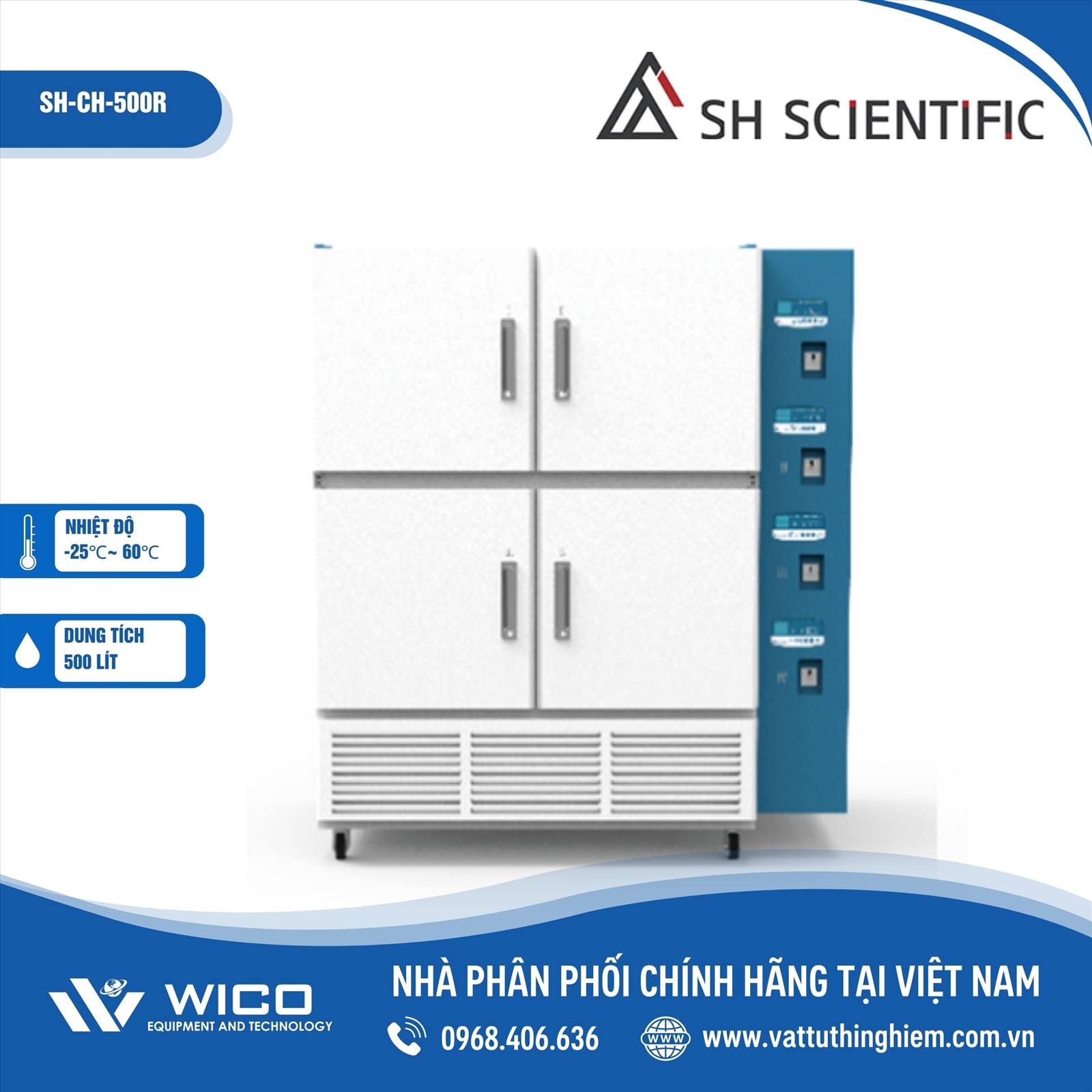 Tủ ấm lạnh SH Scientific 500 lít SH-CH-500R