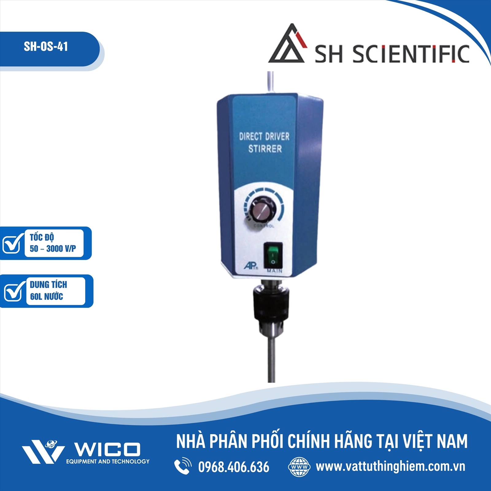 Máy khuấy đũa 60 lít SH Scientific SH-OS-41