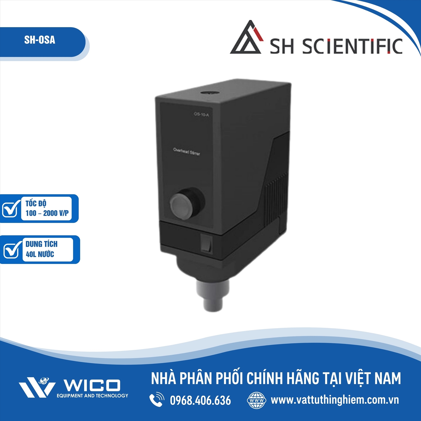 Máy khuấy đũa 40 lít Analogue SH Scientific SH-OSA