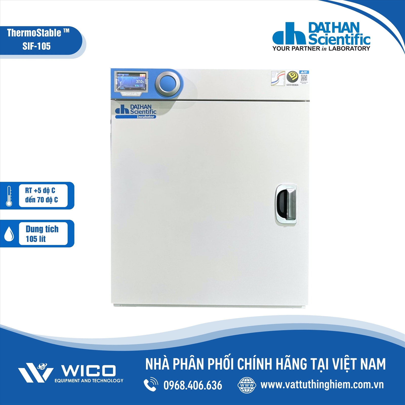 Tủ ấm 105 lít Smart Daihan SIF-105