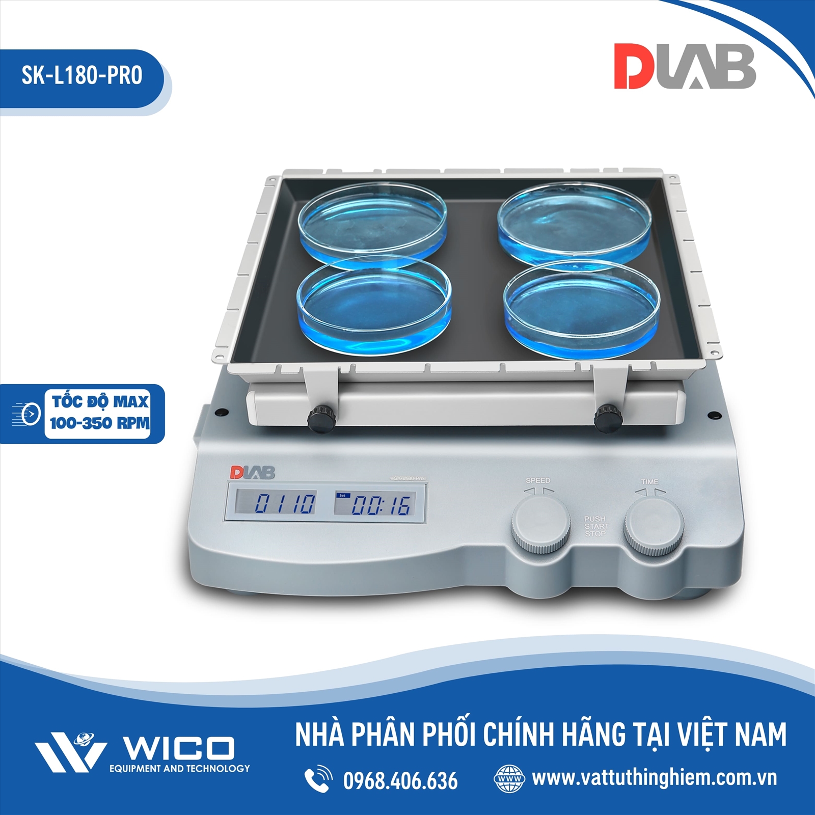 Máy Lắc Ngang Dlab SK-L180-Pro