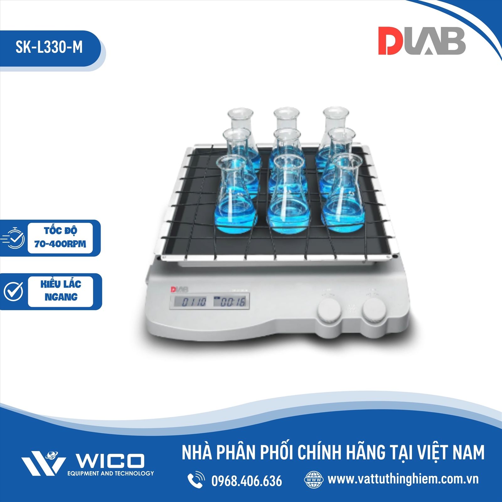 Máy lắc ngang Dlab SK-L330-M