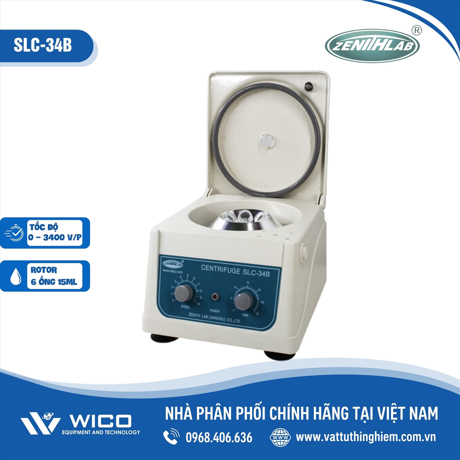Máy ly tâm Zenith SLC-34B (6x15ml)