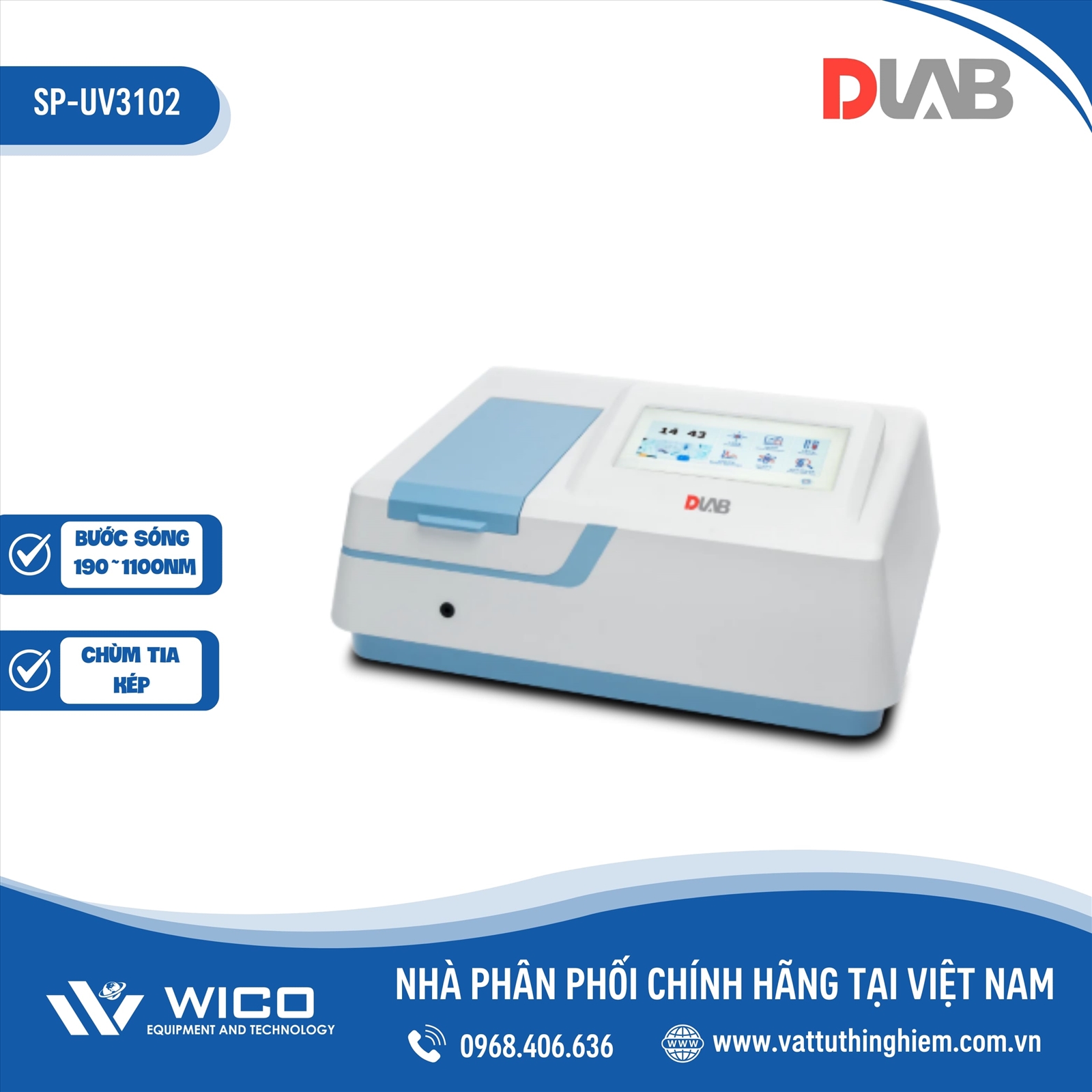 Máy quang phổ Dlab SP-UV3102