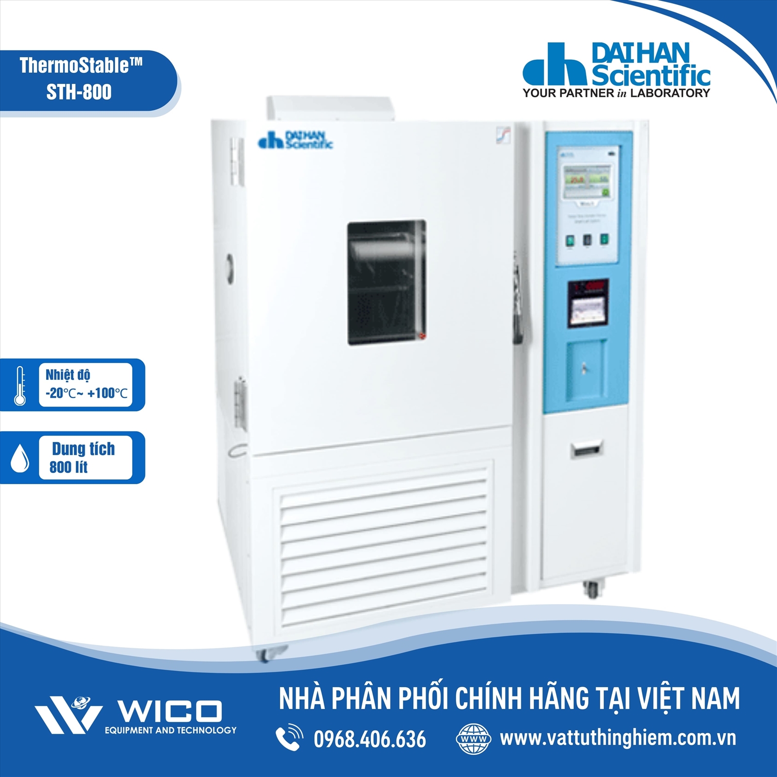 Tủ sinh trưởng 800 lít Daihan STH-800
