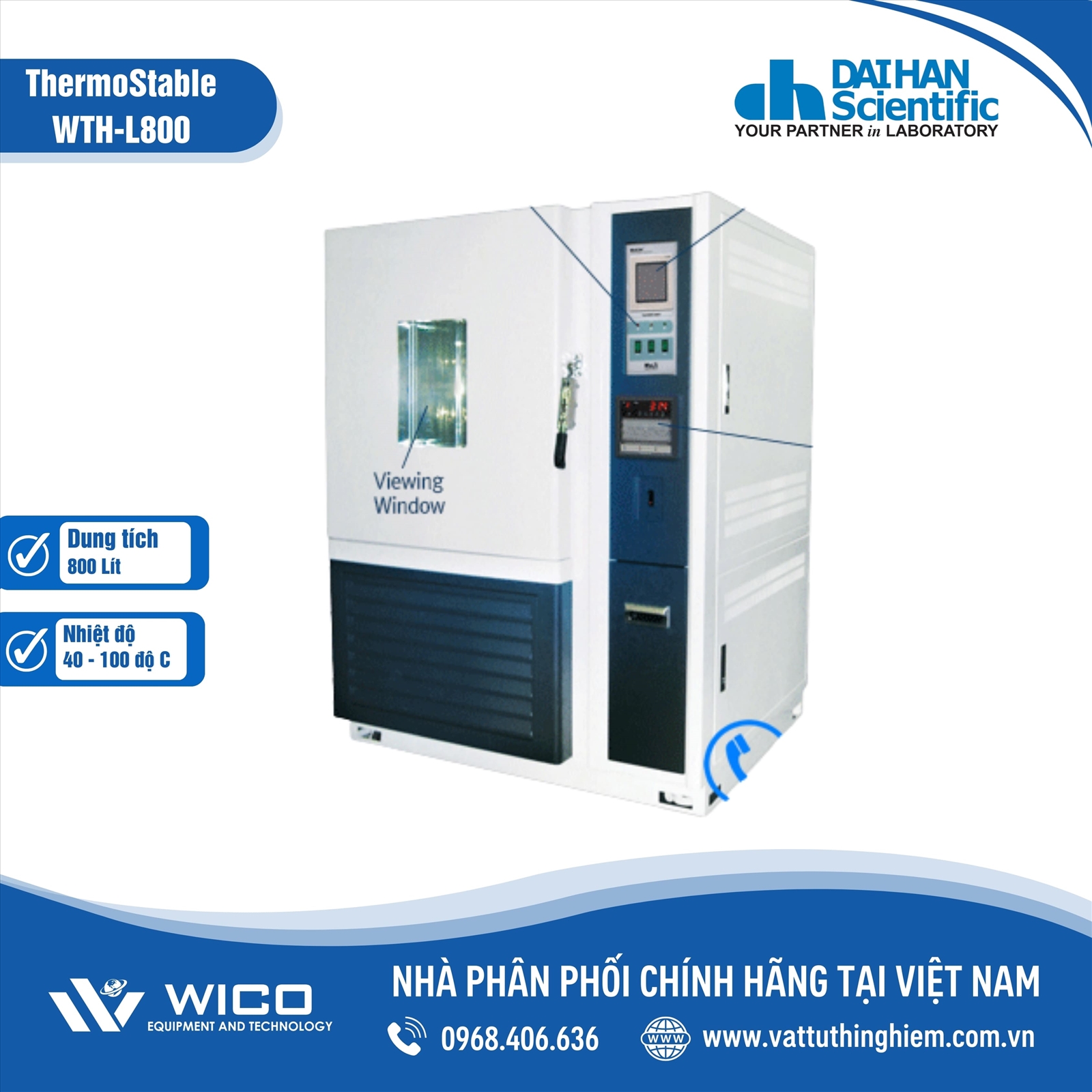 TỦ SINH TRƯỞNG DAIHAN WTH-L800