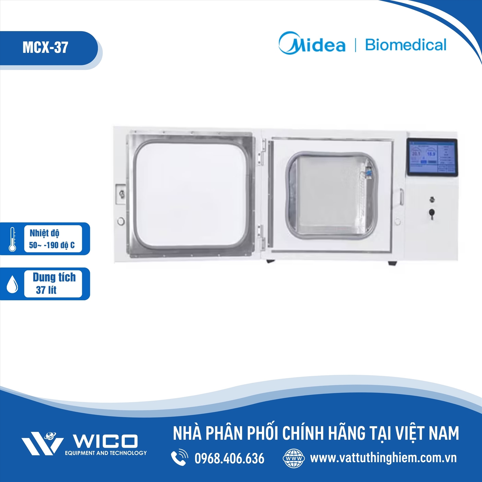 Tủ Lạnh Âm Sâu -190 Độ Midea MCX-37