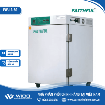 Tủ ấm CO2 áo nước 80 lít Trung Quốc FWJ-3-80 (Faithful)