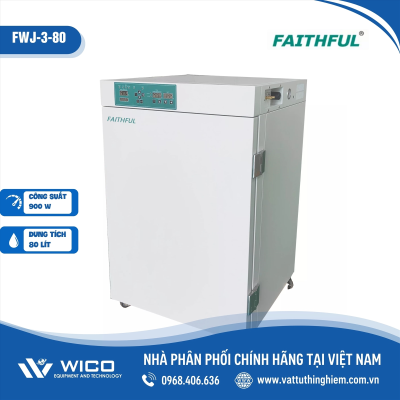 Tủ ấm CO2 áo nước 80 lít Trung Quốc FWJ-3-80 (Faithful)