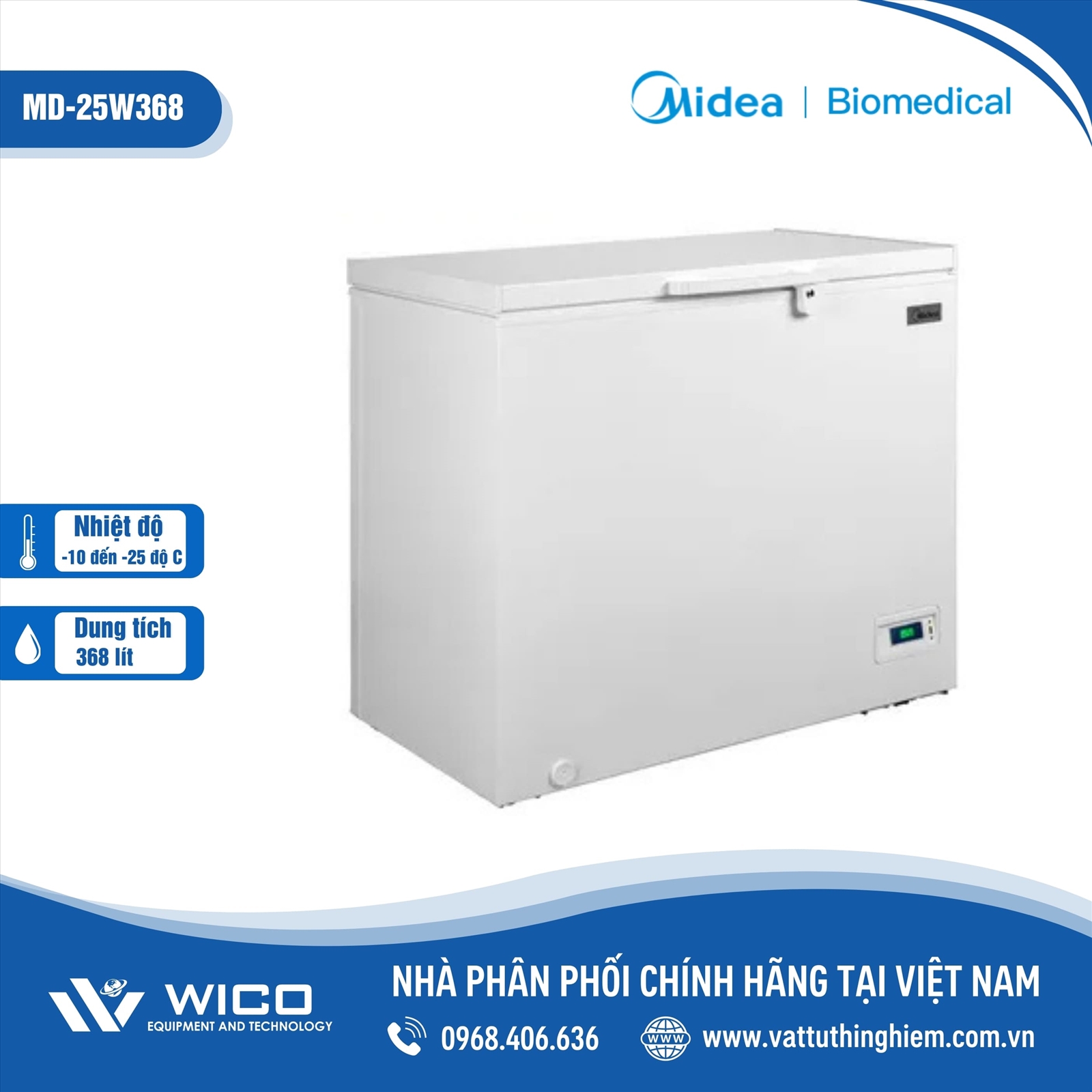 Tủ Lạnh Âm Sâu -25 Độ C Midea MD-25W368
