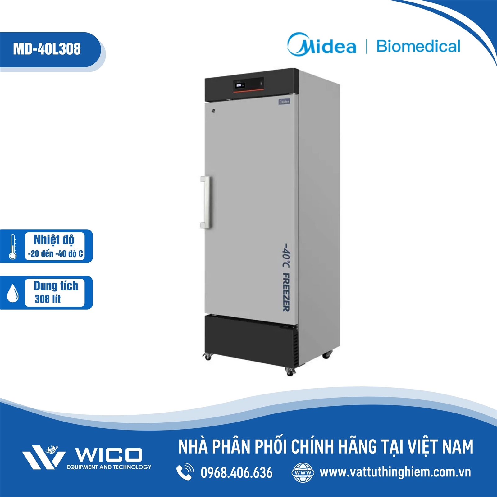 Tủ Lạnh Âm Sâu -40 Độ C Midea MD-40L308