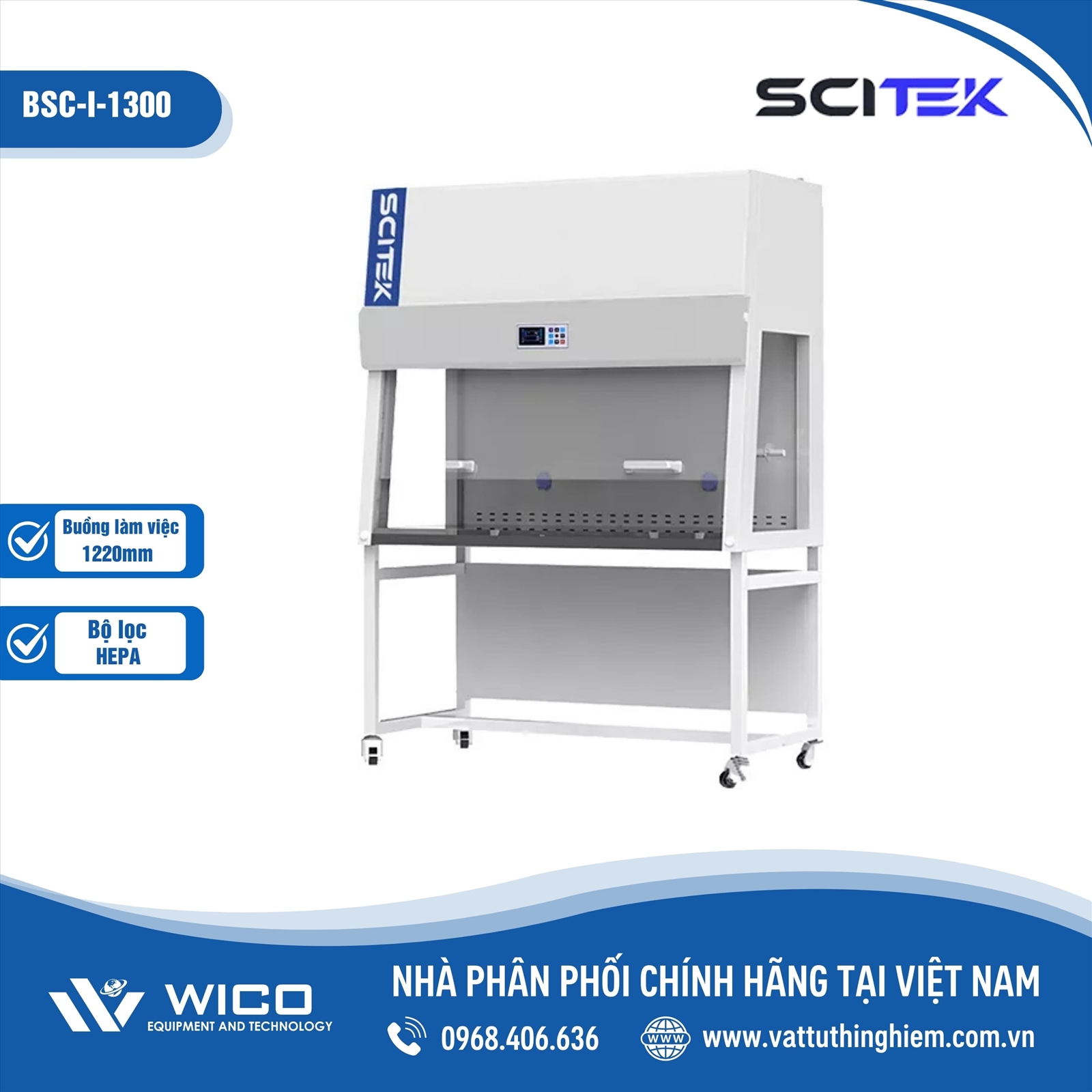 TỦ AN TOÀN SINH HỌC CẤP I SCITEK BSC-I-1300