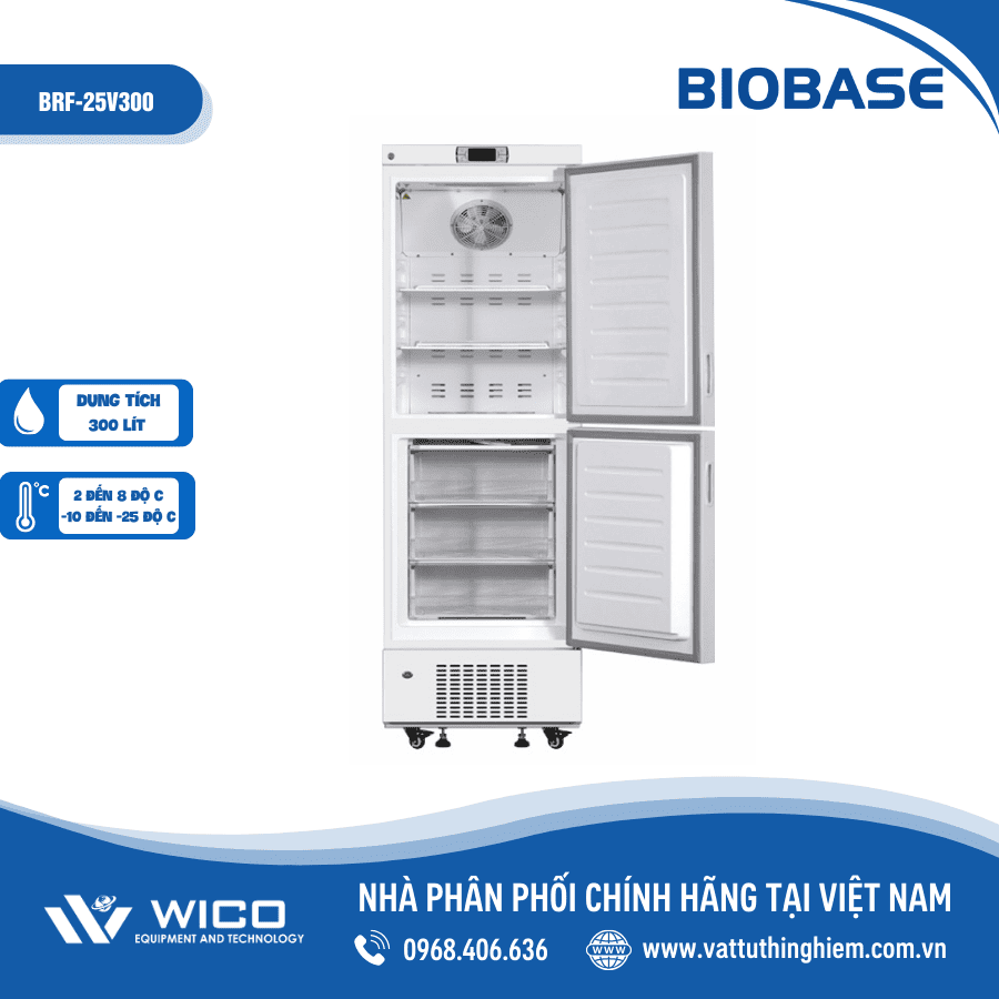 Tủ Bảo Quản 2 Dải Nhiệt Độ Biobase BRF-25V300