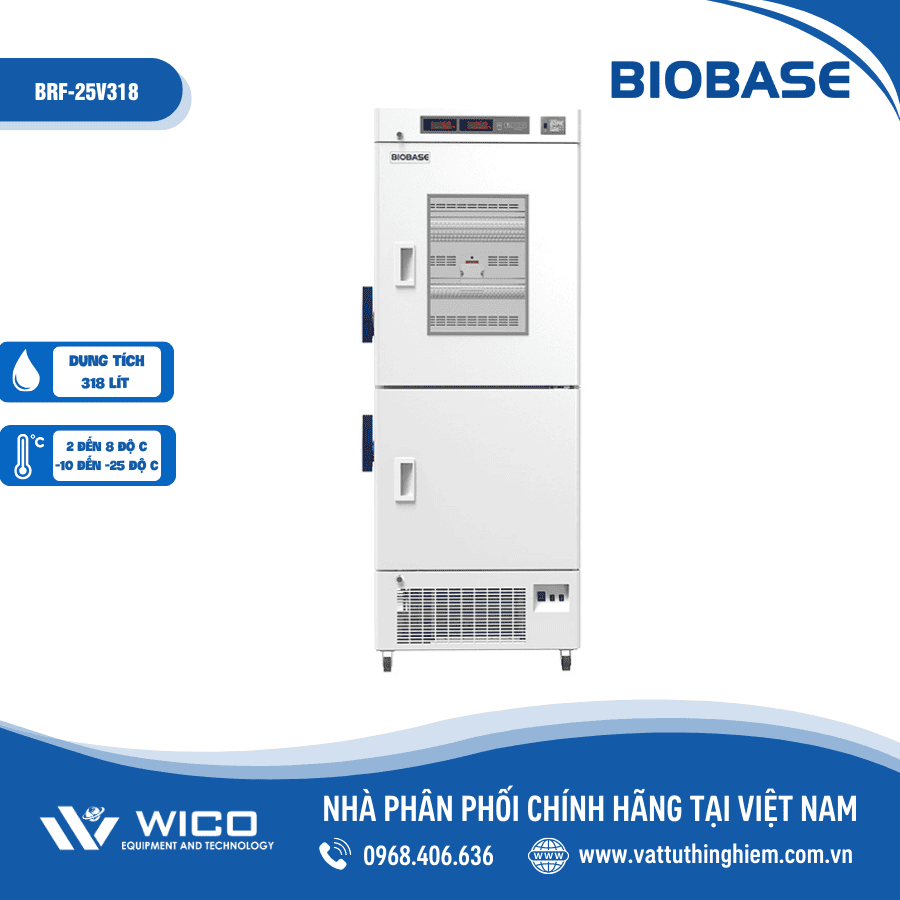 Tủ Bảo Quản 2 Dải Nhiệt Độ Biobase BRF-25V318