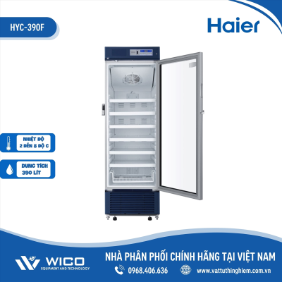 Tủ bảo quản vắc xin, thuốc, dược phẩm Haier 390 lít, cổng USB HYC-390F