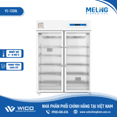 Tủ Bảo Quản Vacxin - Dược Phẩm 2-8 độ C Meiling YC-1320L | 1320 Lít