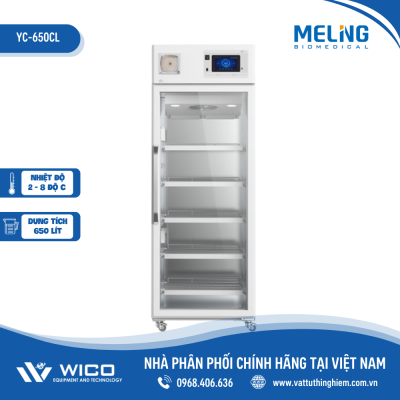 Tủ Bảo Quản Vacxin - Dược Phẩm 2-8 độ C Meiling YC-650CL | 650 Lít