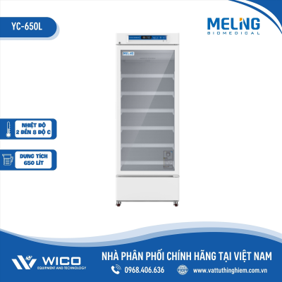 Tủ Bảo Quản Vacxin - Dược Phẩm 2-8 độ C Meiling YC-650L | 650 Lít