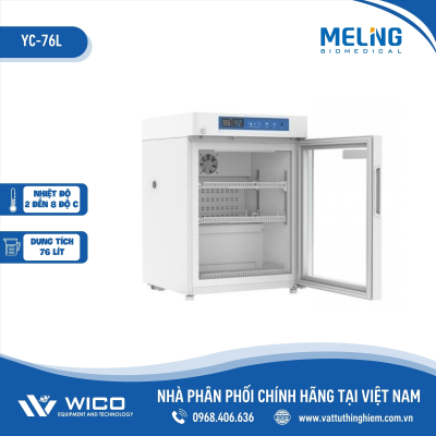 Tủ Bảo Quản Vacxin - Dược Phẩm 2-8 độ C Meiling YC-76L | 76 Lít