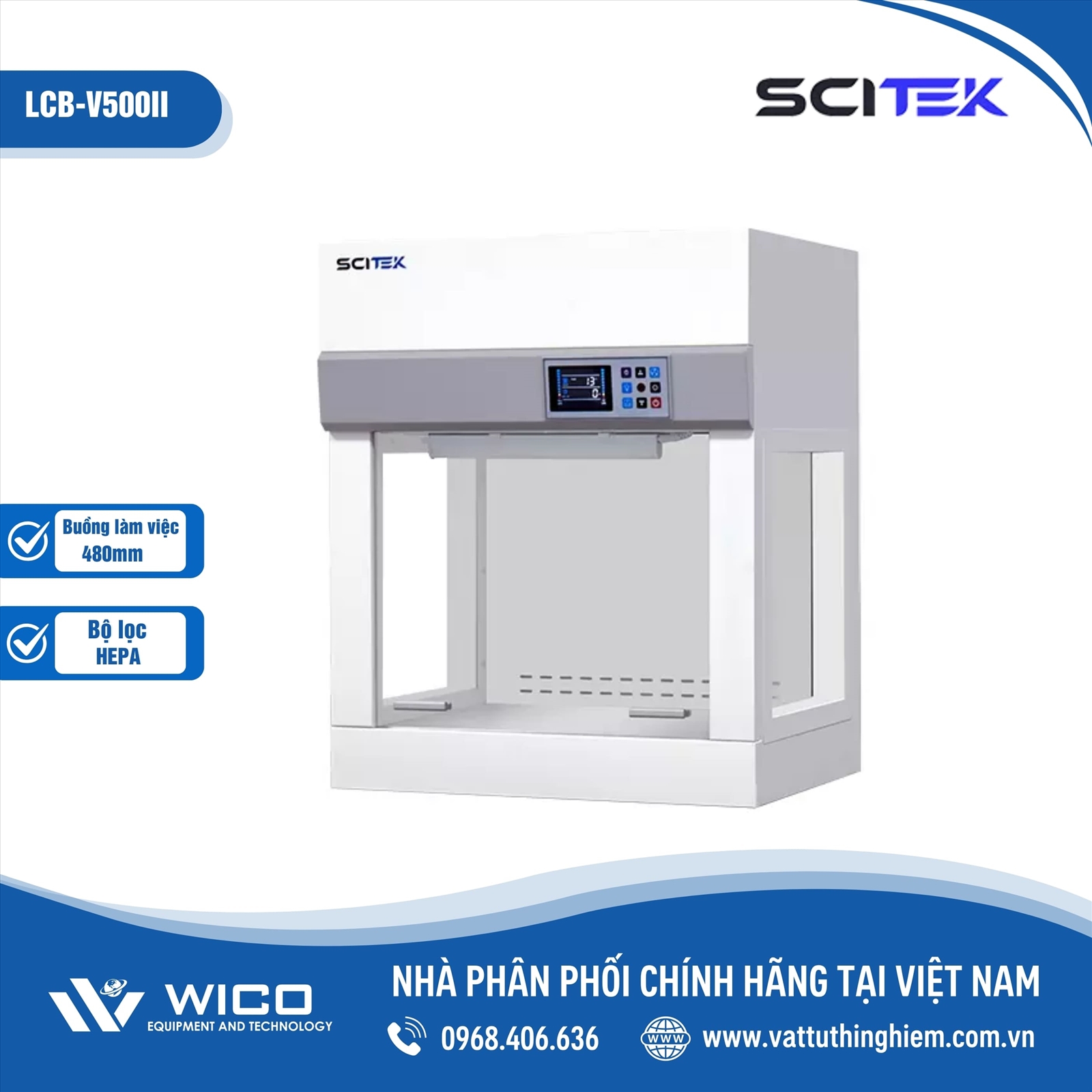Tủ Cấy Vi Sinh Thổi Đứng Scitek LCB-V500II