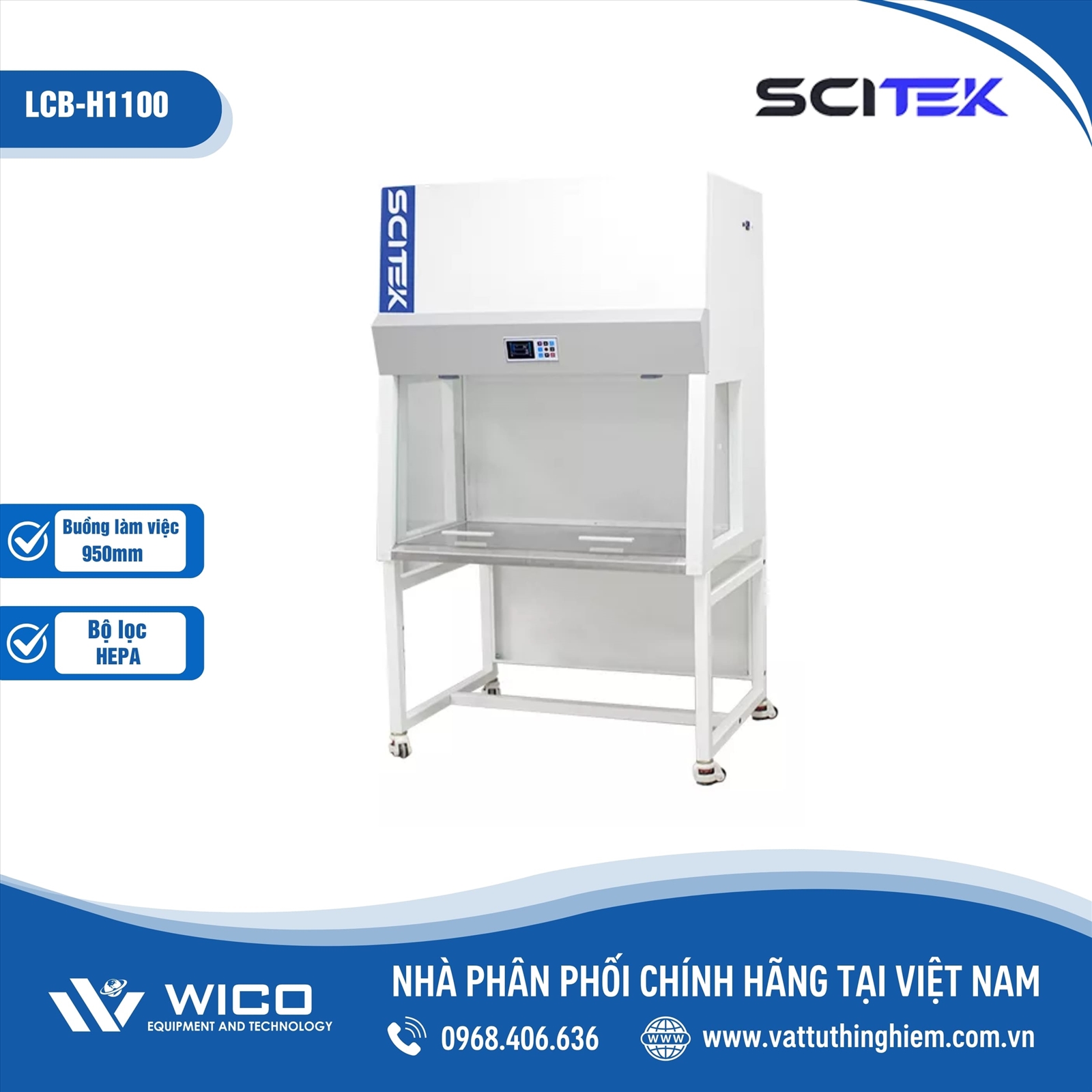 Tủ Cấy Vi Sinh Thổi Ngang Scitek LCB-H1100