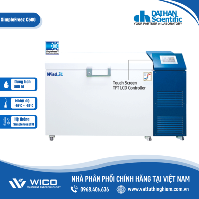 Tủ lạnh âm sâu -95℃ dạng ngang 500 lít Daihan DuoFreez C500