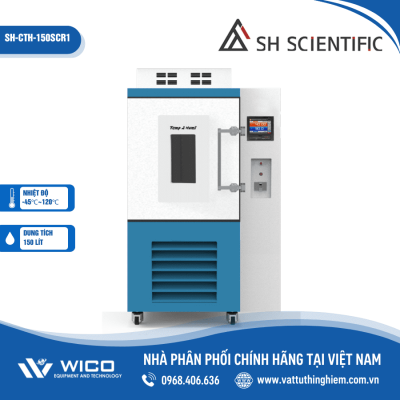 Tủ môi trường SH Scientific 150 lít, -25 đến 120 độ, độ ẩm tối đa 98% SH-CTH-150SCR1