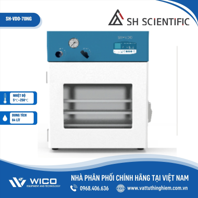 Tủ sấy chân không 250 độ 70 lít SH Scientific SH-VDO-70NG