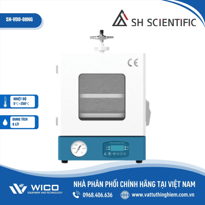Tủ sấy chân không 250 độ 8 lít SH Scientific SH-VDO-08NG