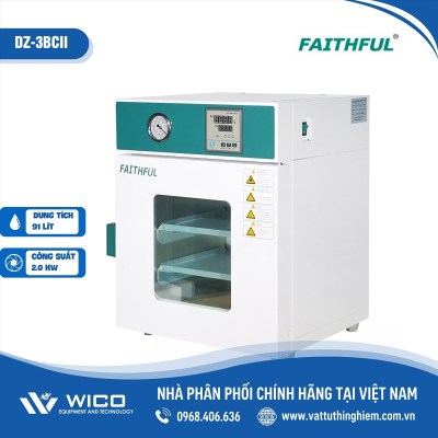 Tủ sấy chân không 91 lít Trung Quốc DZ-3BCII (Faithful)