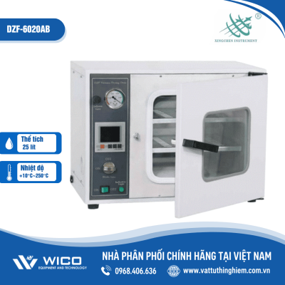 Tủ sấy chân không Inox Trung Quốc 25 lít DZF-6020AB (Buồng Inox 201 - 25 lít)