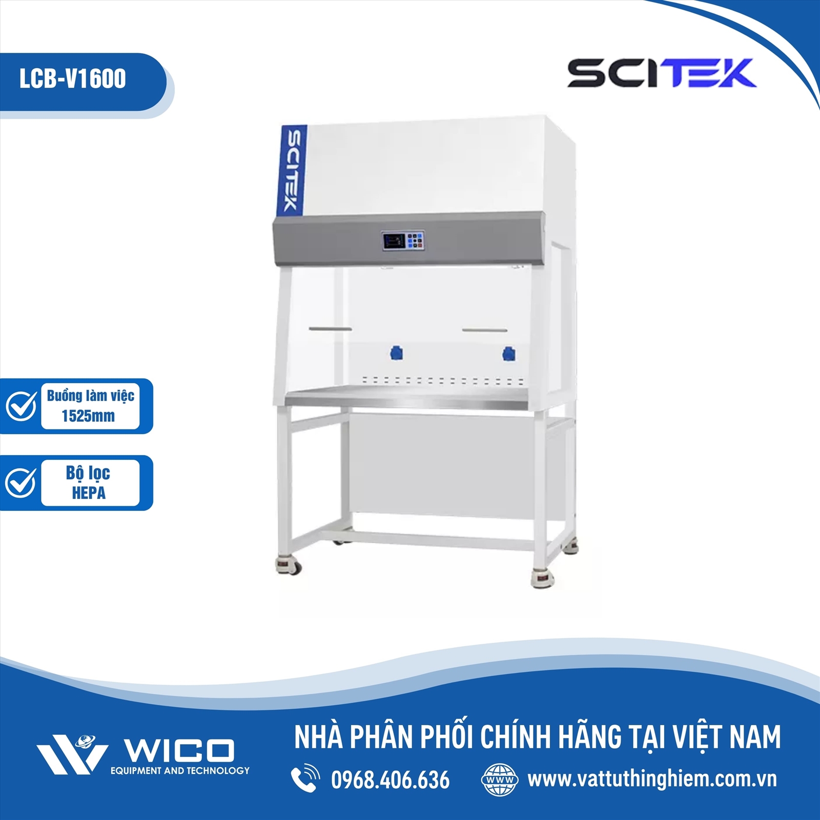 Tủ Cấy Vi Sinh Thổi Đứng Scitek LCB-V1600