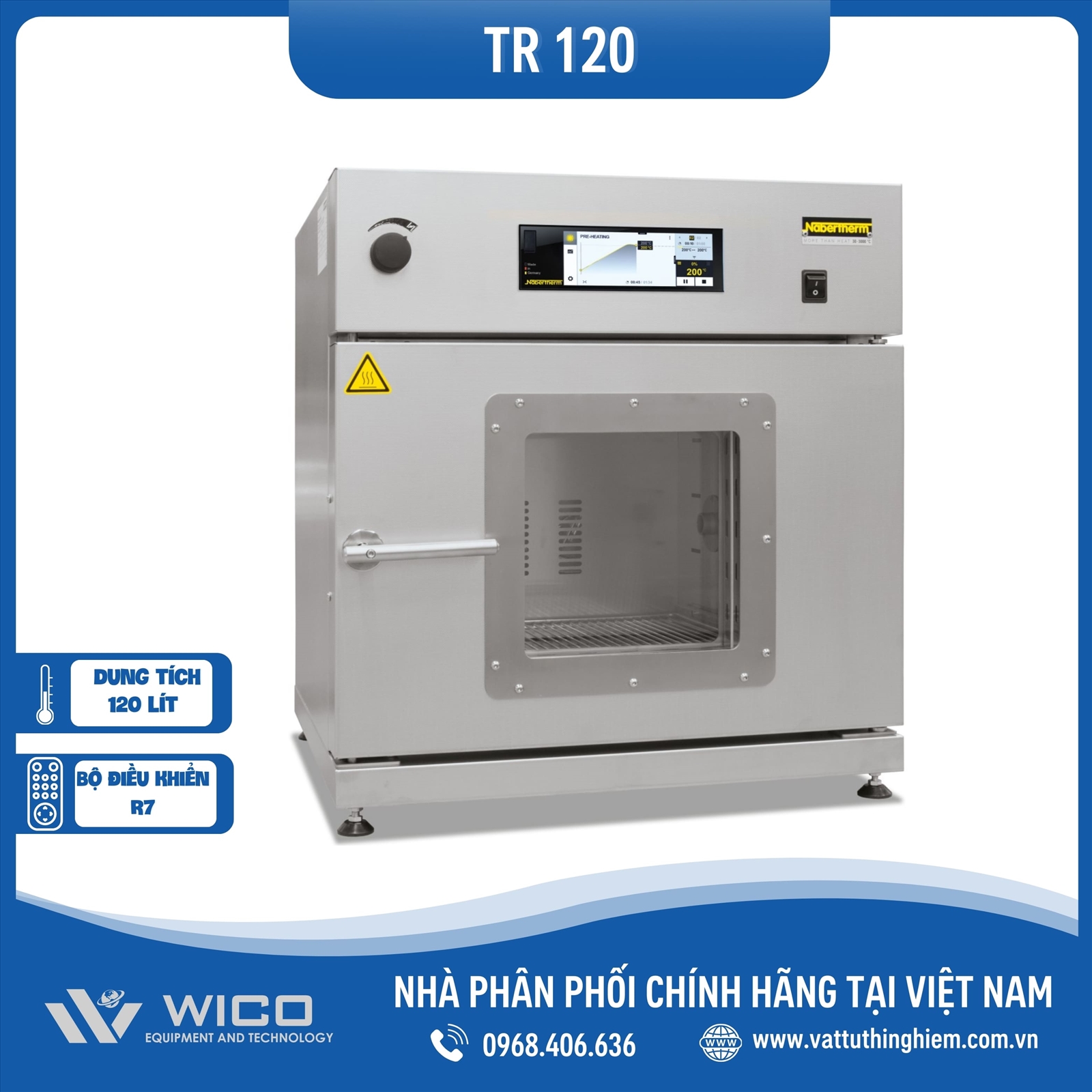 Tủ sấy Nabertherm 120 lít TR120