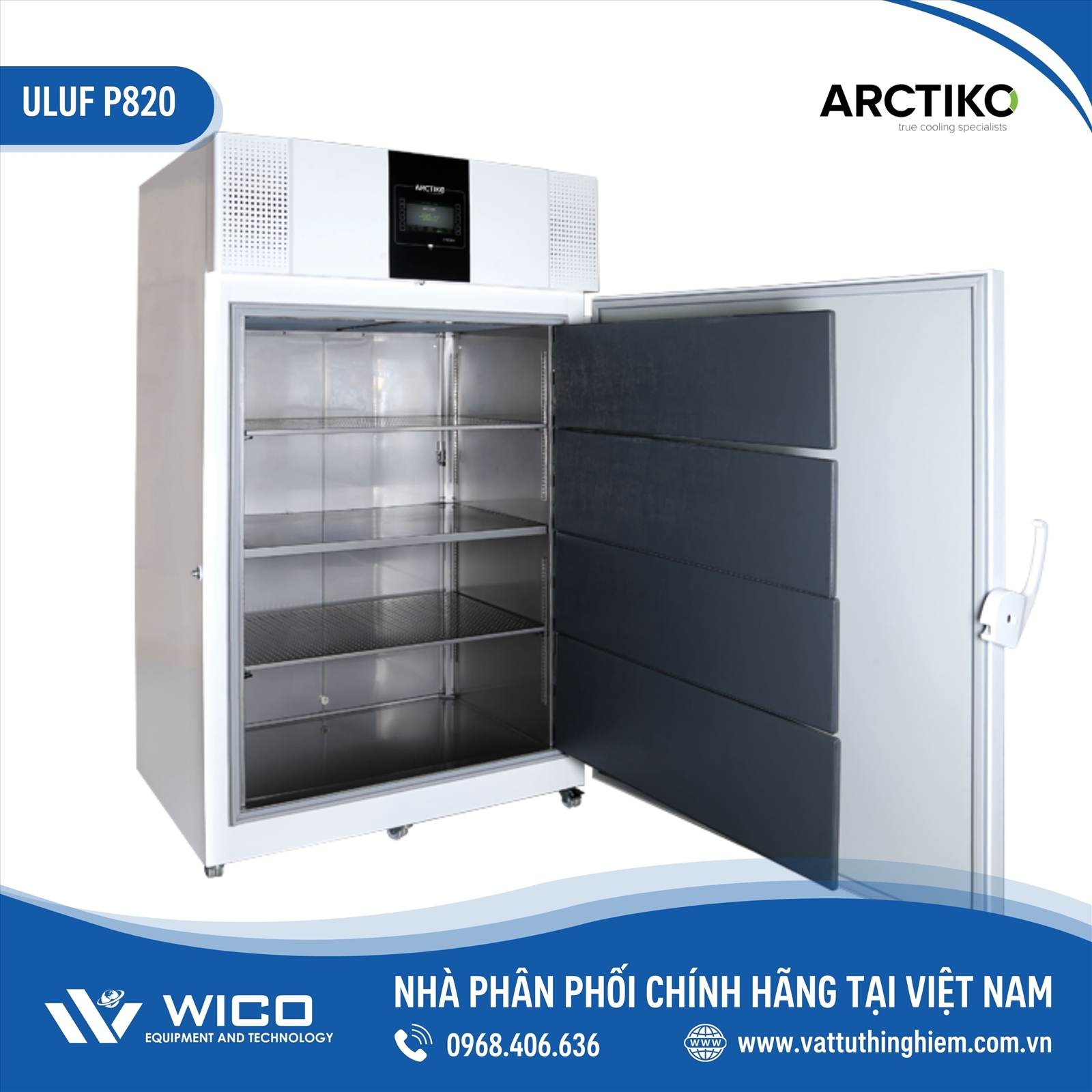 Tủ lạnh âm sâu -90 độ C 815 lít Đan Mạch ULUF P820 (Arctiko)