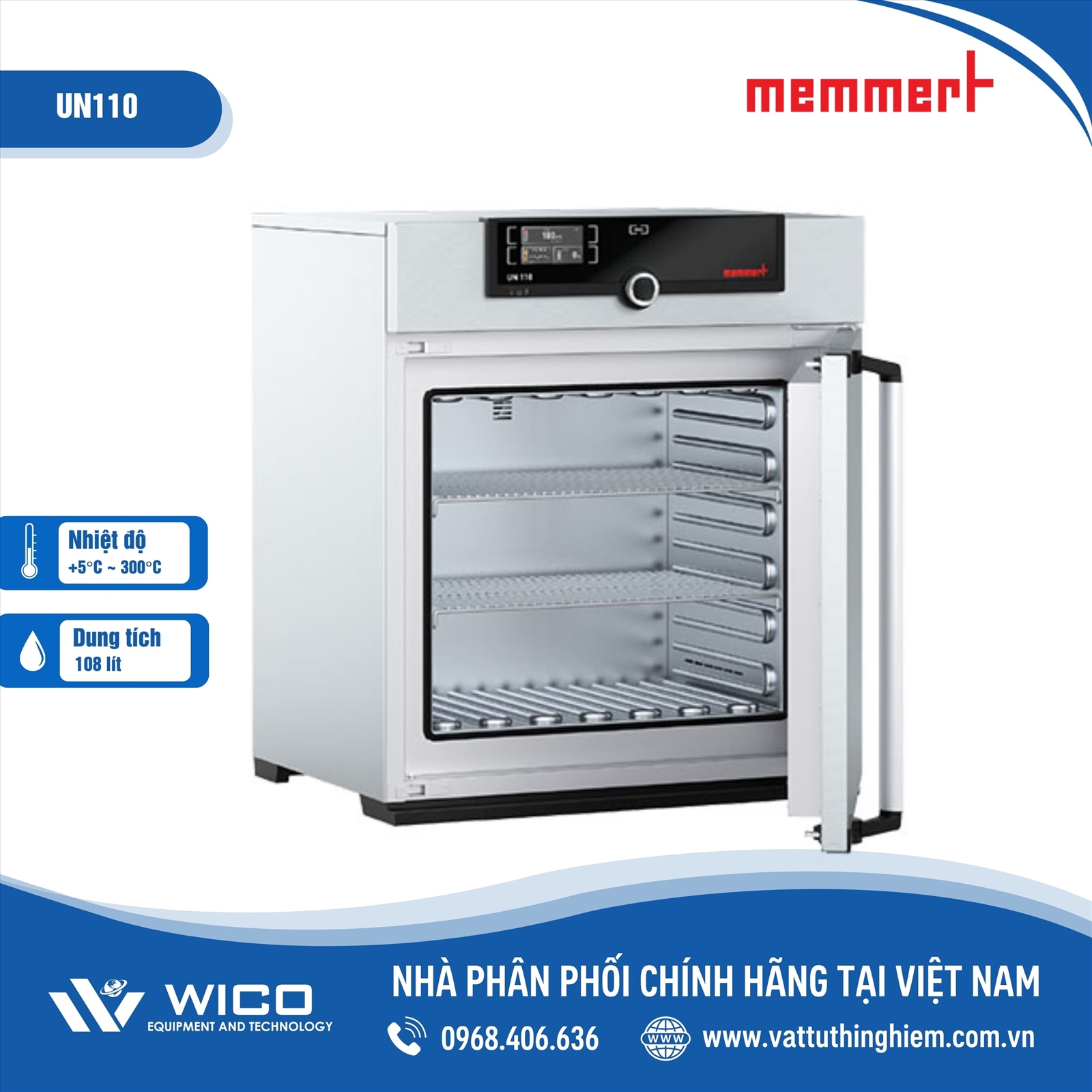 Tủ sấy 108 lít Memmert UN110 PLIS