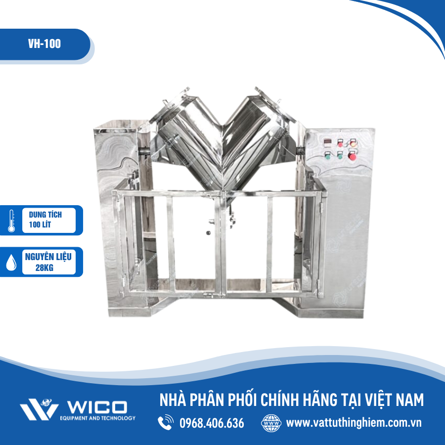 Máy trộn chữ V Trung Quốc 100 lít VH-100