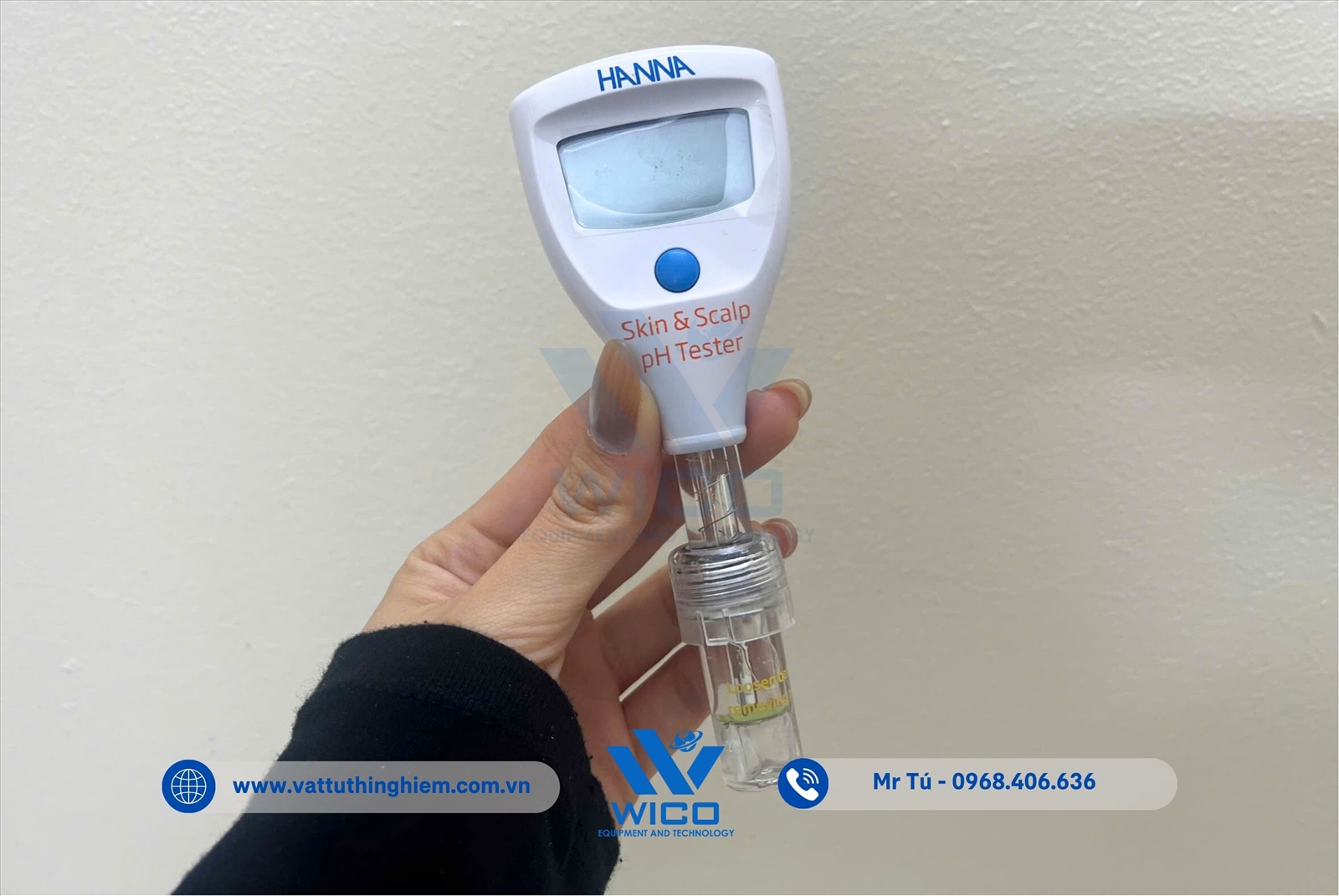 Bút Đo pH Trên Bề Mặt Da Người Và Da Đầu Hanna HI981037
