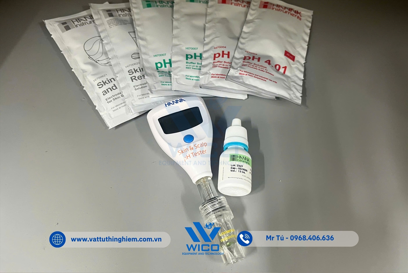 Bút Đo pH Trên Bề Mặt Da Người Và Da Đầu Hanna HI981037