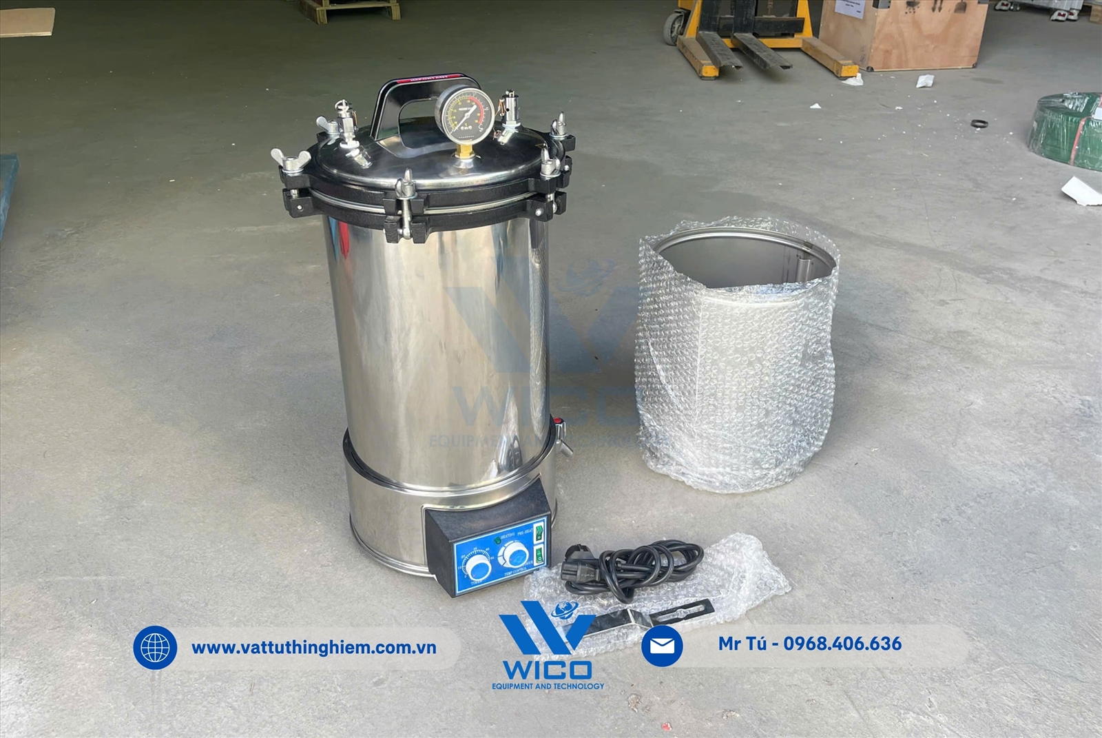 Nồi hấp tiệt trùng để bàn 24 lít Jibimed AC-24PJ