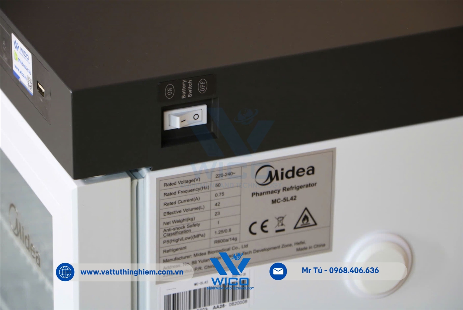 Tủ bảo quản 2-8 độ C Midea MC-5L42