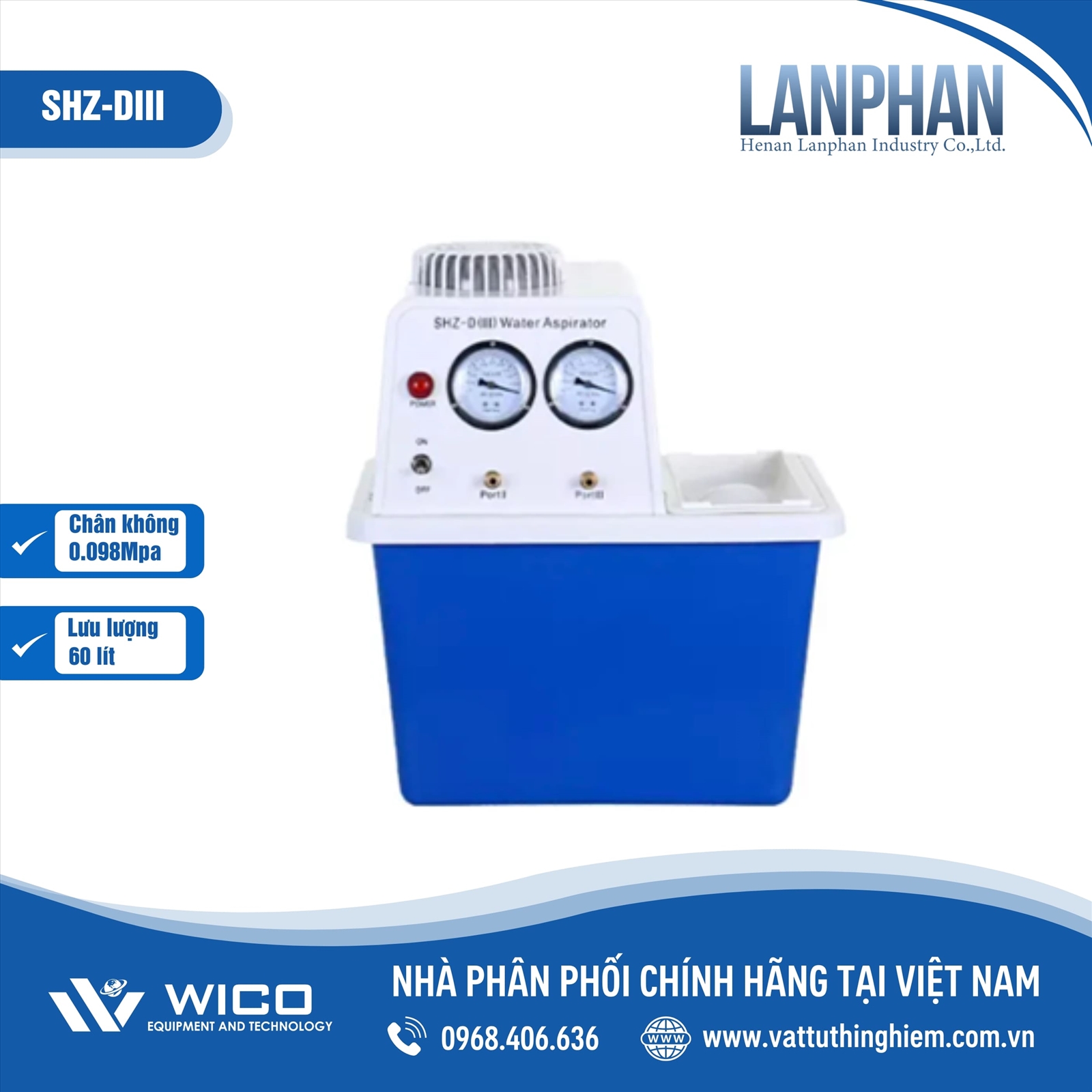 Bơm chân không tuần hoàn vòng nước SHZ-DIII