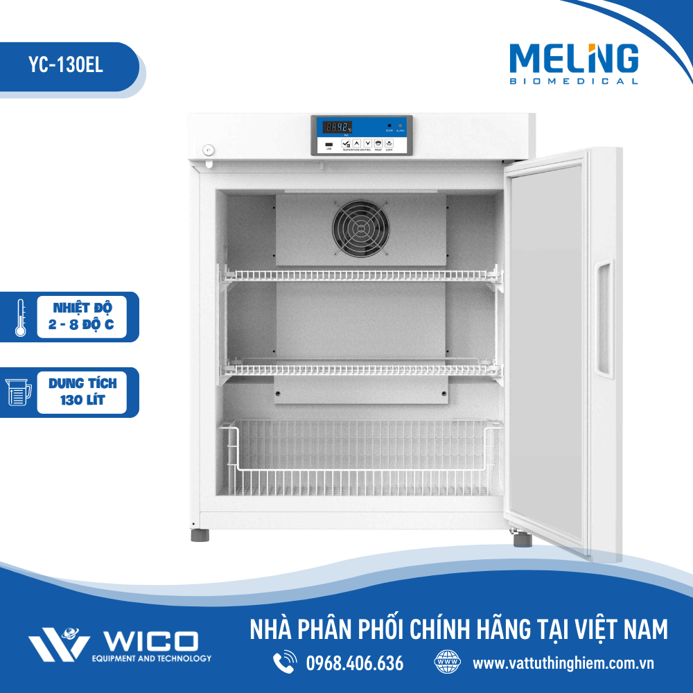 Tủ Bảo Quản Vacxin - Dược Phẩm 2-8 độ C Meiling YC-130EL | 130 Lít